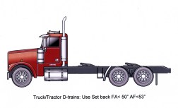 Kennworth T800 Red d train tractor