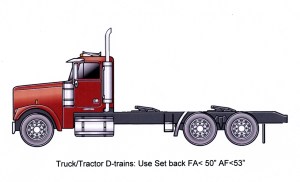 Kennworth T800 Red d train tractor